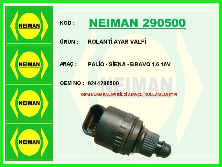 Fiat Palio Rolanti Ayar Valfi 1.6 16V BESCHER
