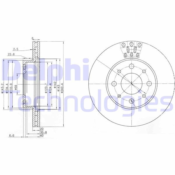 Fiat Palio Ön Fren Aynası DELPHI