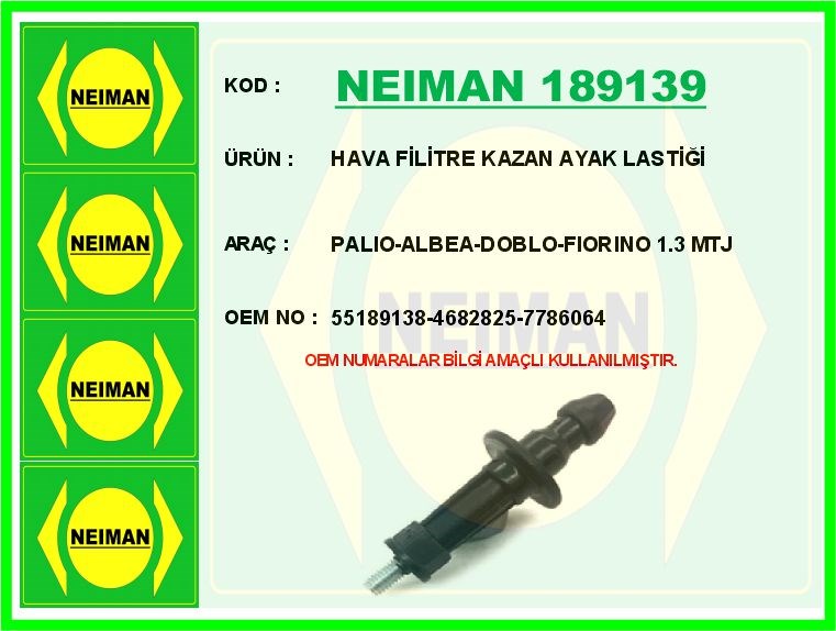 Fiat Palio Albea Doblo Fiorino Hava Filtre Bağlantı Braketi 1.3 MTJ BESCHER