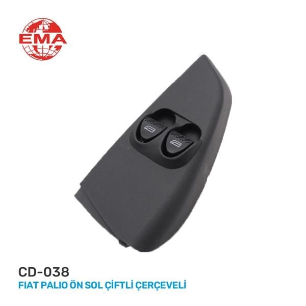Fiat Palio Ön Sol Çiftli Çerçeveli Cam Açma Anahtarı EMA