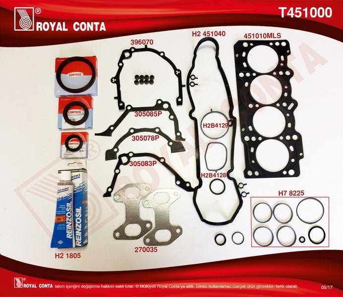 Fiat Palio Albea Punto Linea 1.4 8V Takım Conta ROYAL