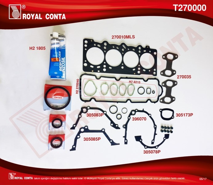 Fiat Palio 1.2 8V Takım Conta Sübap Lastikli ROYAL