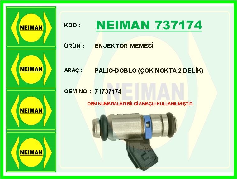 Fiat Palio Doblo Çok Nokta 2 Delik Enjektör Memesi BESCHER