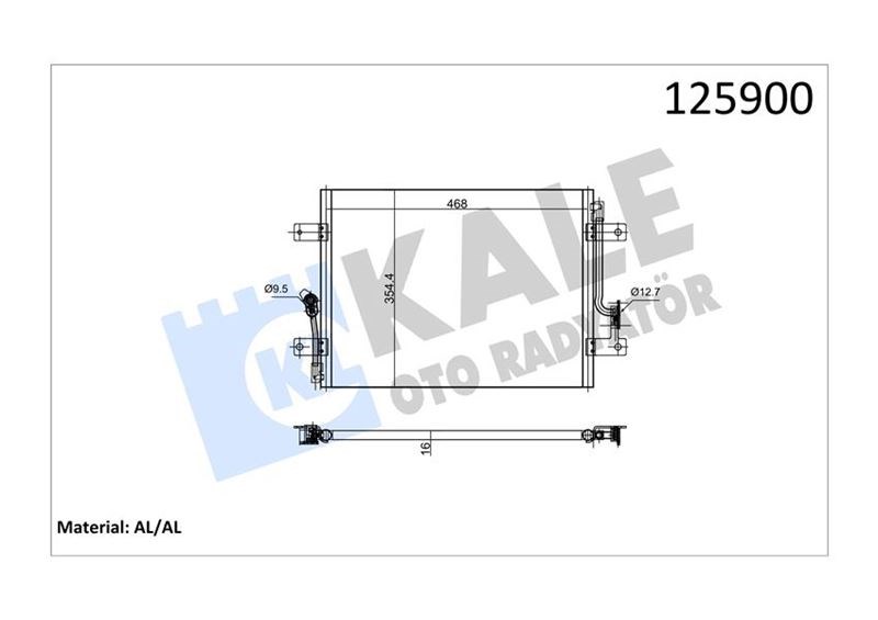 Fiat Palio Klima Kondenseri 1.2 KALE-RADYATOR