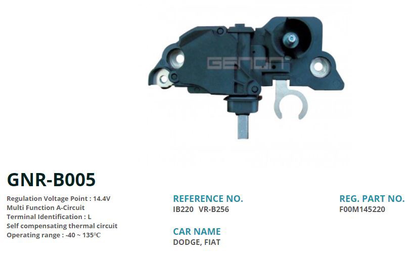 Fiat Palio Alternatör Konjektörü 12V 14mm L GENON