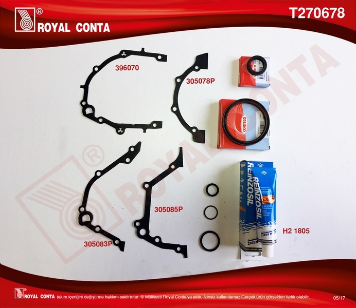 Fiat Palio 1.2 8V Alt Takım Conta Keçeli ROYAL