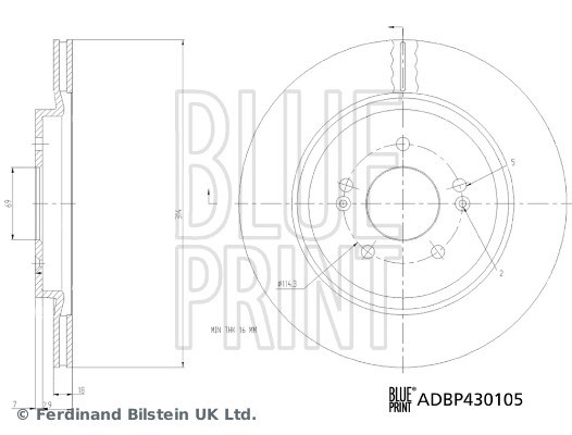 Hyundai Palisade Santa Fe IV Fren Diski BLUEPRINT