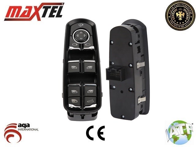 Porsche Panamera Macan Cayenne Cam Kaldırma Anahtarı 13 Pin Şerit Takip... MAXTEL