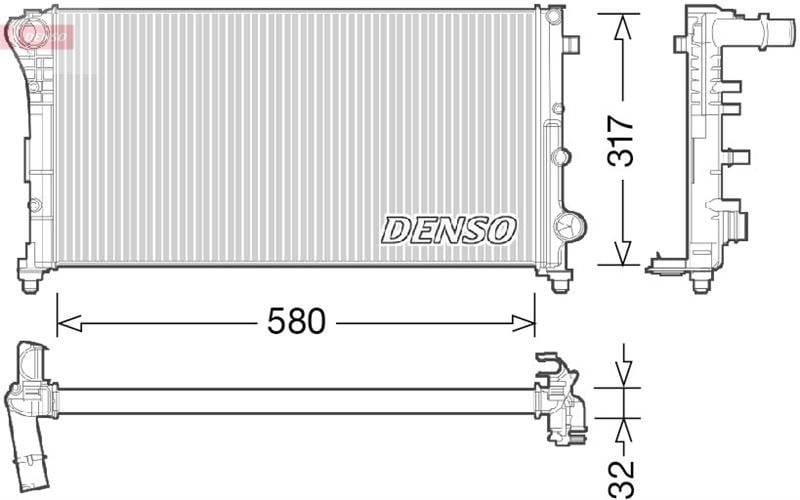 Fiat Panda Motor Su Radyatörü DENSO