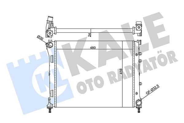 Fiat Panda Su Radyatörü KALE-RADYATOR