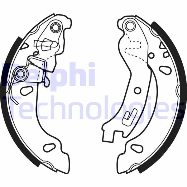 Fiat Panda Arka Fren Pabucu DELPHI