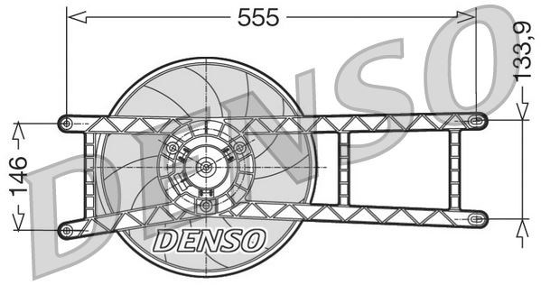 Fiat Panda Radyatör Fanı DENSO