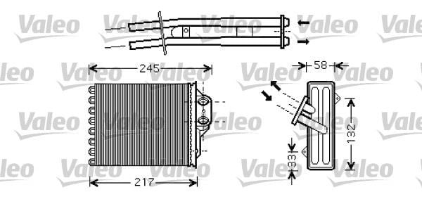 Fiat Panda Kalorifer Radyatörü VALEO