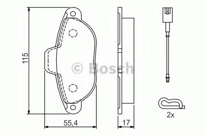 Fiat Panda 500 Ford Ka Ön Fren Balatası BOSCH