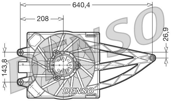 Fiat Panda Radyatör Fanı DENSO