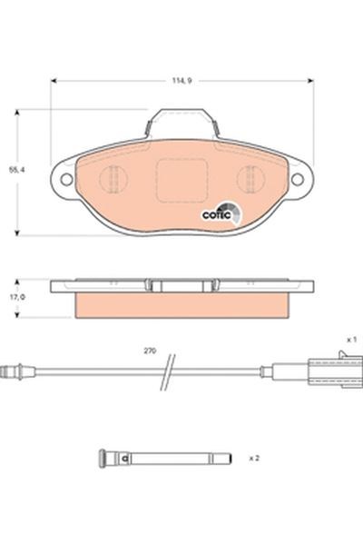 Fiat Panda Ön Balata Fişli TRW