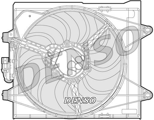 Fiat Panda Radyatör Fanı DENSO