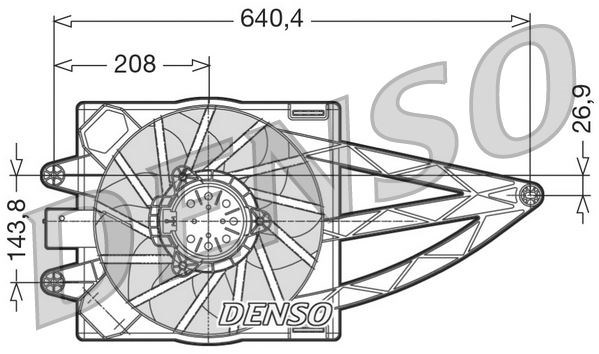 Fiat Panda Radyatör Fanı DENSO