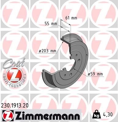 Fiat Panda Arka Fren Kampanası ZIMMERMANN