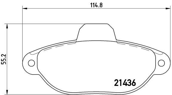 Fiat Panda 2003-2010 Panda II 2010- 500 2007- Punto 1998- Ön Fren Balatası BREMBO