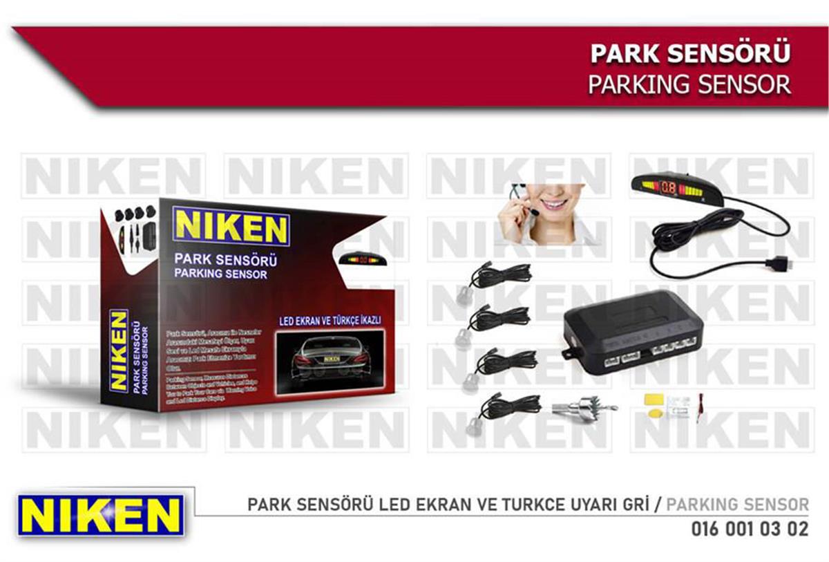 Park Sensörü Led Ekran Ve Turkce Uyarı Gri