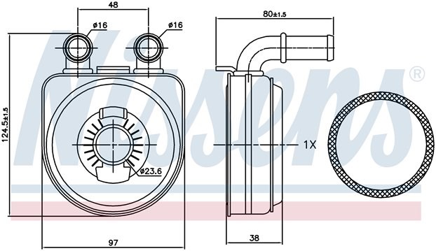 Peugeot Partner 206 306 307 407 Dizel Motor Yağ Radyatörü RADISEN