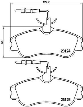 Peugeot Partner Berlingo Xsara 306 Ön Balata BREMBO