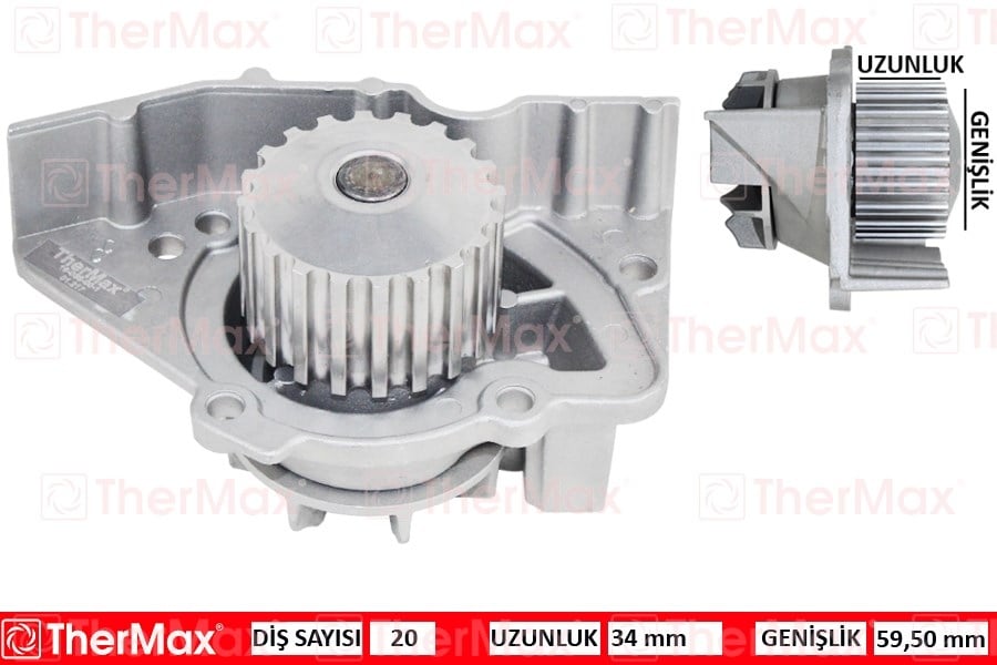 Peugeot Partner Devirdaim 20 Diş THERMAX
