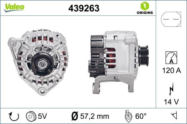 Passat Variant A6 A4 Alternatör 120A VALEO