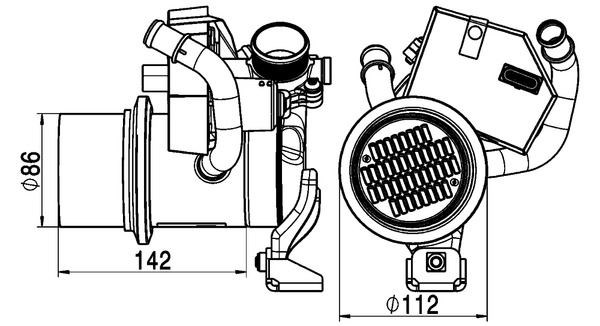 Volkswagen Passat Jetta Egzoz Geri Dönüş Soğutucusu MAHLE