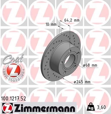 Volkswagen Passat Audi 100 A6 Skoda Superb Arka Fren Aynası Delikli ZIMMERMANN