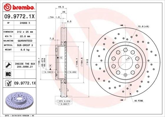 Volkswagen Passat Ön Fren Diski BREMBO