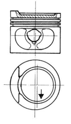 Volkswagen Passat Motor Piston Segman 0.25 1.6 Litre KOLBEN