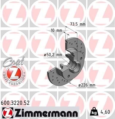 Arka Fren Aynası Delikli ZIMMERMANN