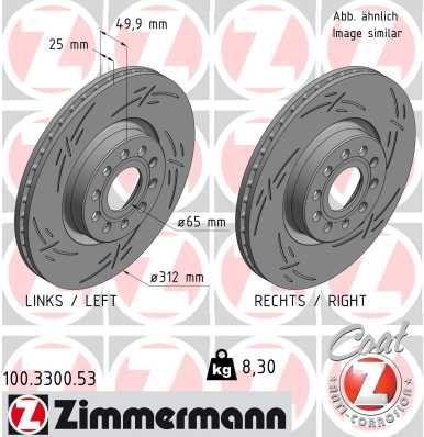 Volkswagen Passat Golf 5 Golf 6 Golf 7 Caddy Audi A3 Seat Leon Ford Connect... ZIMMERMANN