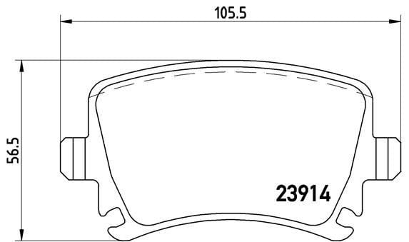 Volkswagen Passat Arka Balata BREMBO