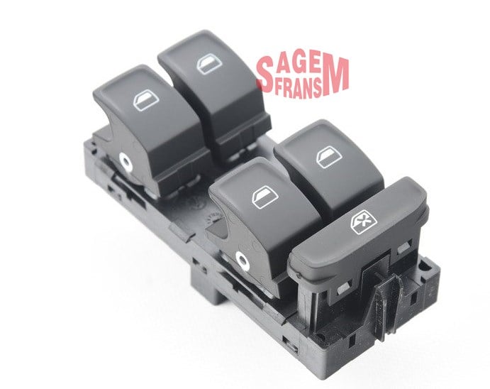 Volkswagen Passat Golf 7 Cam Açma Düğmesi Dörtlü Ön Sol SAGEM