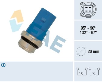Volkswagen Passat Audi A4 A6 A2 A8 Skoda Superb Fan Müşürü 4 Kutuplu FAE