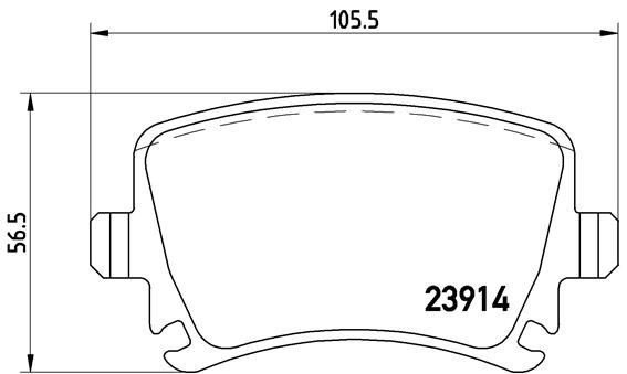 Volkswagen Passat Arka Balata BREMBO