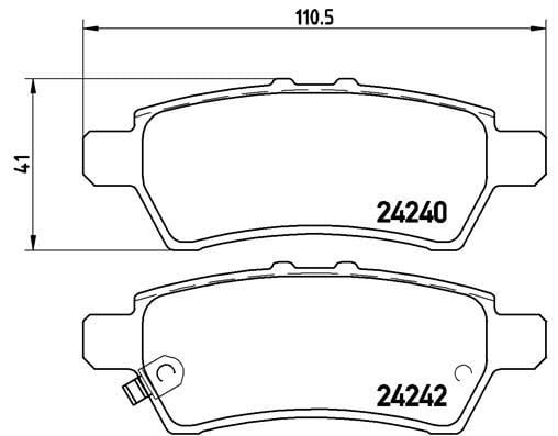 Nissan Pathfinder Arka Fren Balatası BREMBO