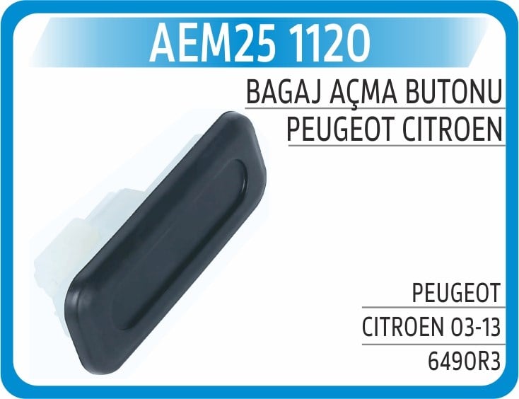 Peugeot Citroen Bagaj Açma Butonu AEM