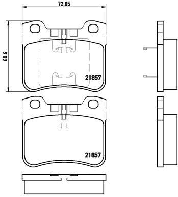 Peugeot Ön Fren Balatası Low-Met BREMBO