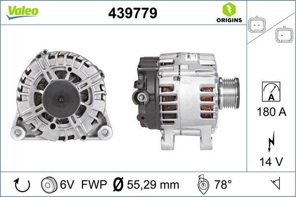 Peugeot Opel Citroen Alternatör Şarj Dinamosu 180amp Komple 1.6 HDI-BlueHDI VALEO
