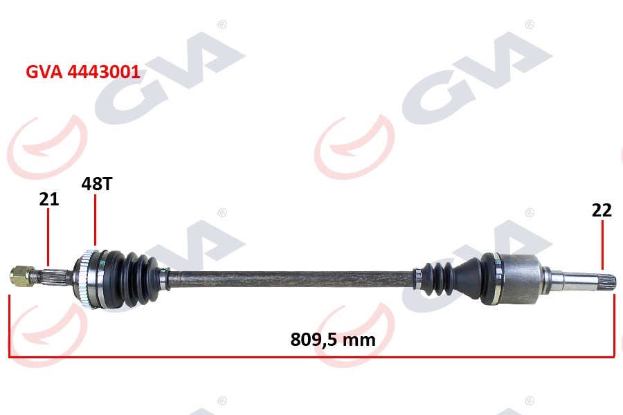 Peugeot 106 II Komple Aks Sağ 1.4i ABS'li GVA