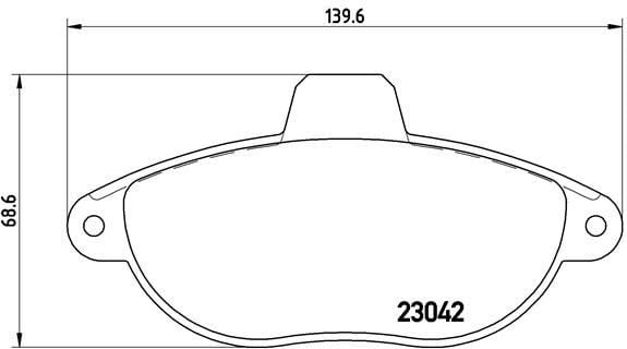 Peugeot Ön Fren Balatası BREMBO
