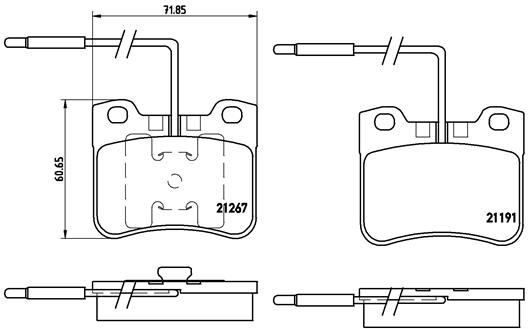 Peugeot Ön Fren Balatası Low-Met BREMBO