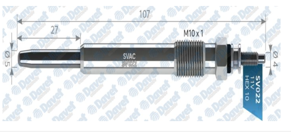 Peugeot Partner Dw10 Kızdırma Bujisi 11V