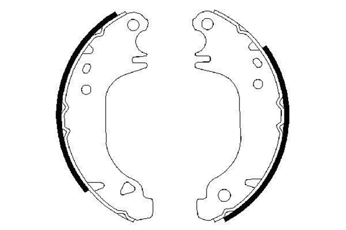 Peugeot P106 (1991-2004) P205 (1983-1998) Arka Fren Pabuç Balata 4241.L3-4241L3-4241.J9-4241.J6