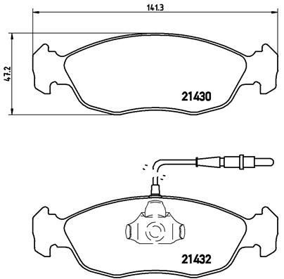 Peugeot Ön Fren Balatası Low-Met BREMBO