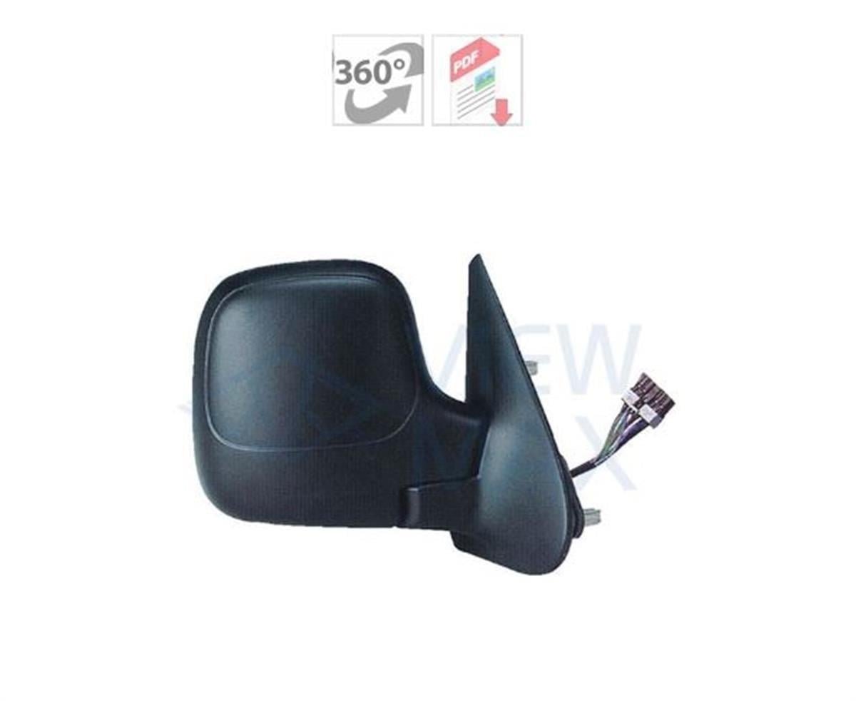Peugeot Partner Dış Dikiz Aynası Sol Elektrikli Isıtmalı Viewmax
